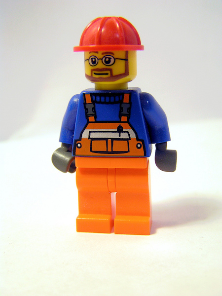 Link building lego man