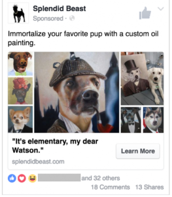 Facebook Ad example