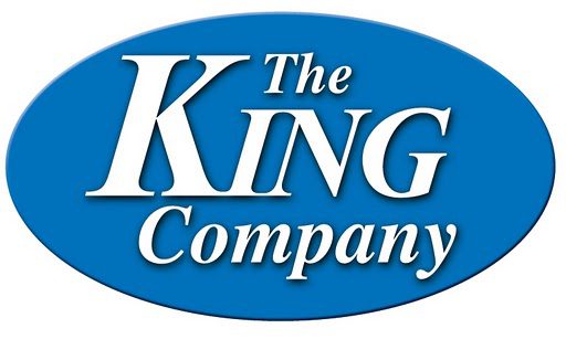 Blue oval logo with white text that reads The KING Company in a serif font. The word KING is larger and more prominent than the other words.