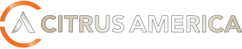 Citrus America logo featuring a stylized orange and white C icon to the left of the text CITRUS AMERICA in uppercase letters.